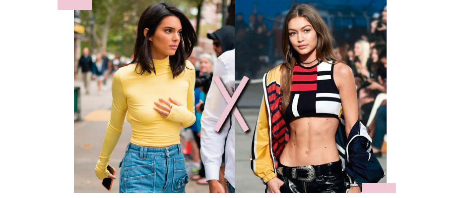 Batalha fashion: Kendall Jenner x Gigi Hadid